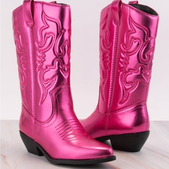 Cosmic Cowgirl Boots Fuchsia - Picture 5 of 6